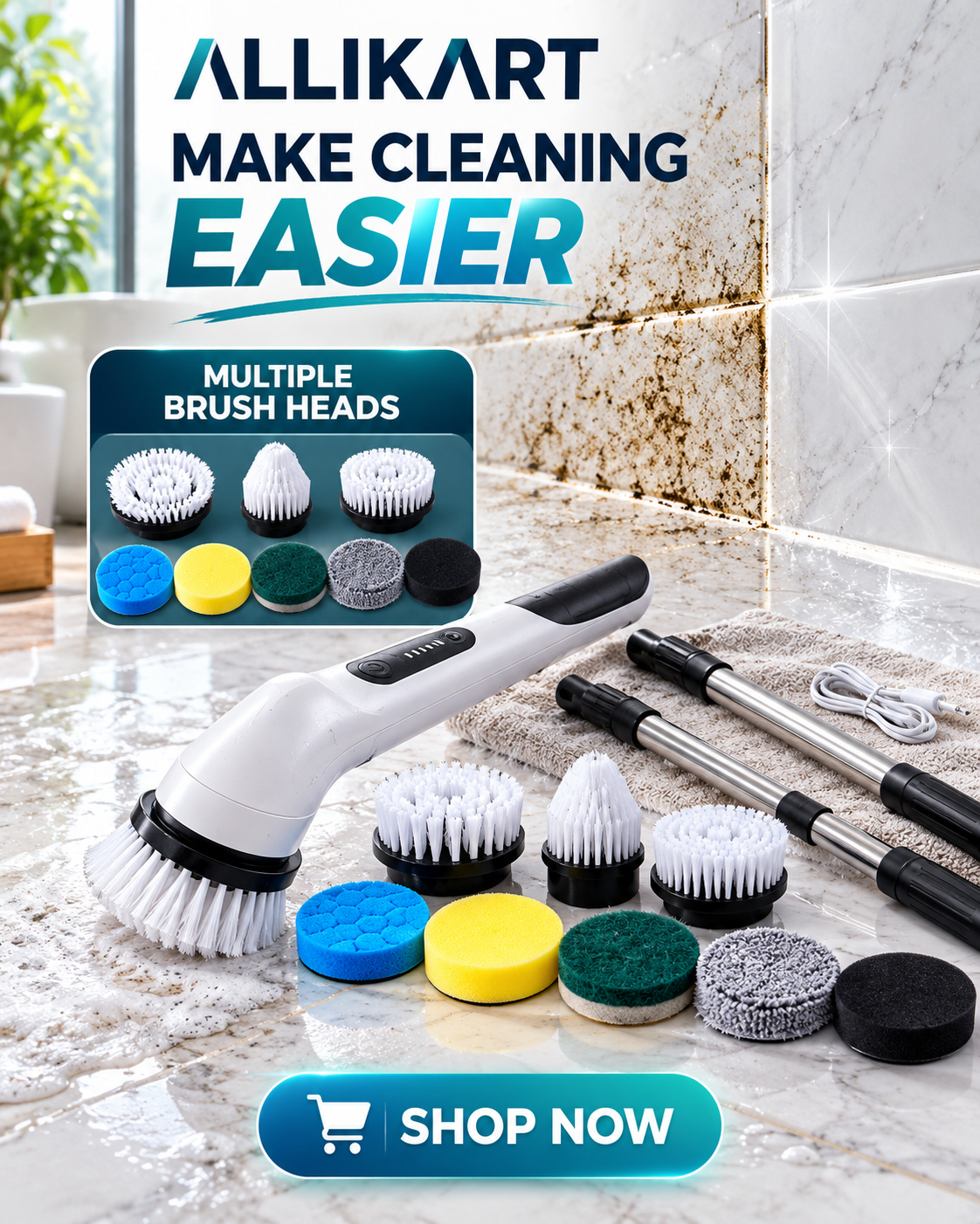 Waterproof Electric Cleaning Brush